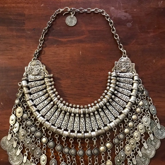 Beautiful vintage coined necklace- silver - Picture 3 of 3